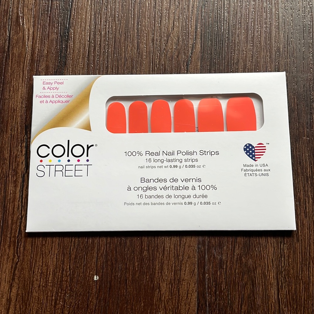 Color Street. NWT. Lean mean Tangerine.